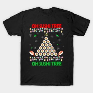 Oh Sushi Tree Funny Food Sushi Lover Christmas Gift T-Shirt